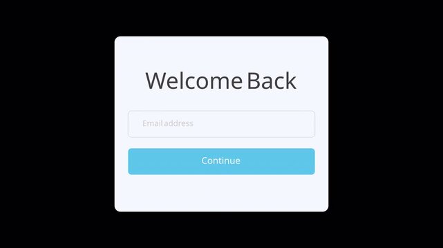 Log in Intro animation for a simple welcome back. 4K videos