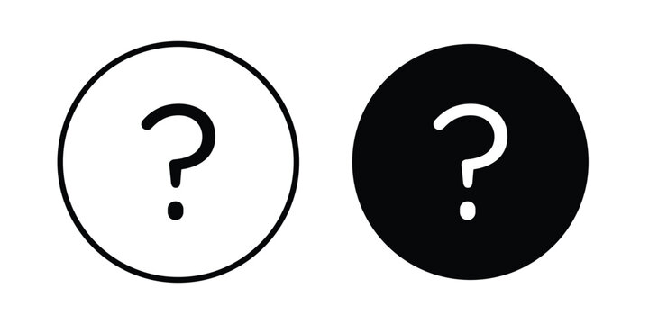 Interrogation icon line and fill concepts