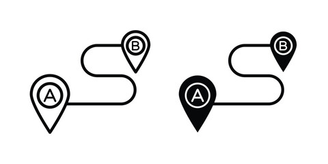 Path A to B icon © Krupal