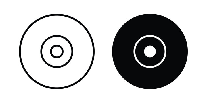 Vinyl icon line and fill concepts
