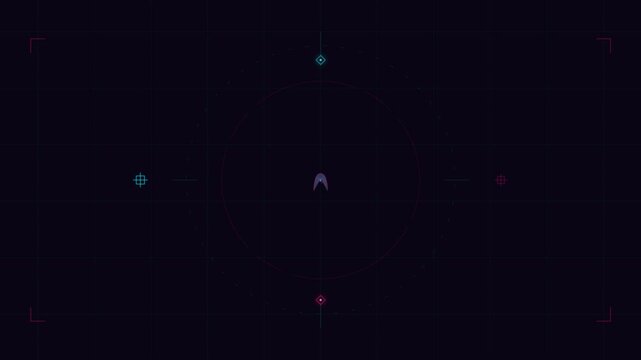 Glowing neon lines forming dynamic abstract geometric patterns