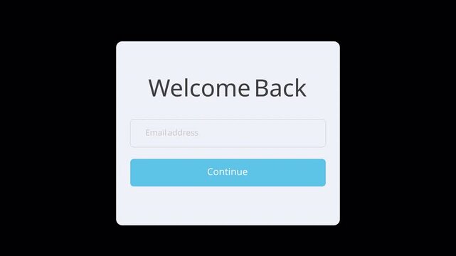 Log in Intro animation for a simple welcome back. 4K videos