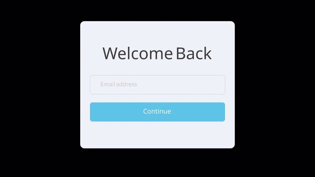 Log in Intro animation for a simple welcome back. 4K videos
