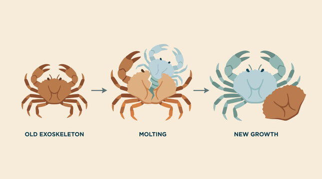 Arthropod Exoskeleton Molting Growth Process