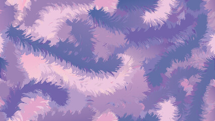 Floral ornament pattern in shades of lavender and violet © Sribas