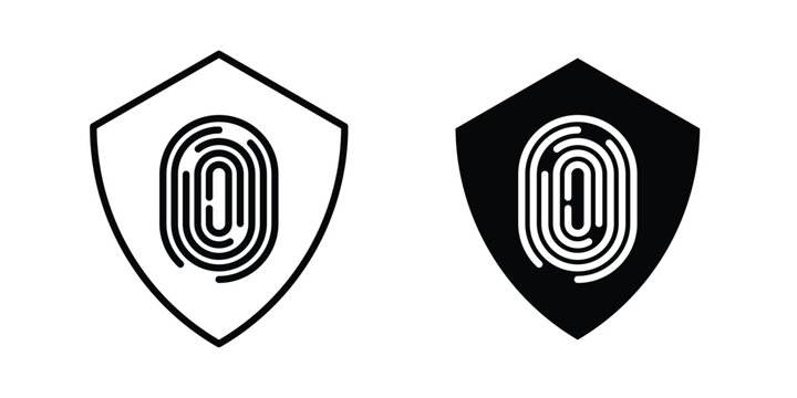 Biometric security icon