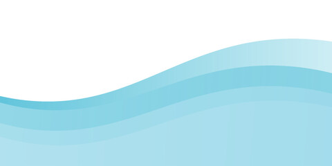 Abstract blue waves background, minimal waves design concept © raden