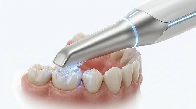 High Precision Digital Dental Scanner Performing Intraoral 3D Teeth Imaging for Modern Orthodontic Treatment and Oral Health Analysis