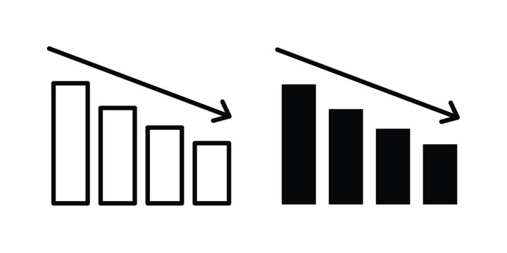 Reduction chart icon