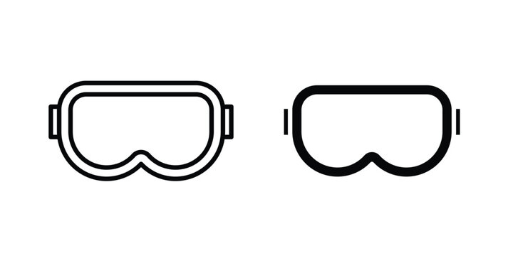 Ski goggles icona