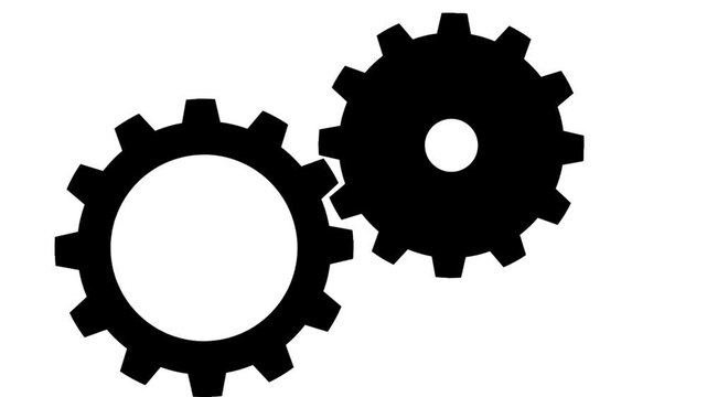 gears on white background
