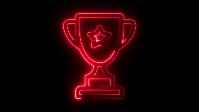 Golden Trophy Cup on Black Background with Subtle Reflections Highlighting its Elegant Details and Curved Handles.