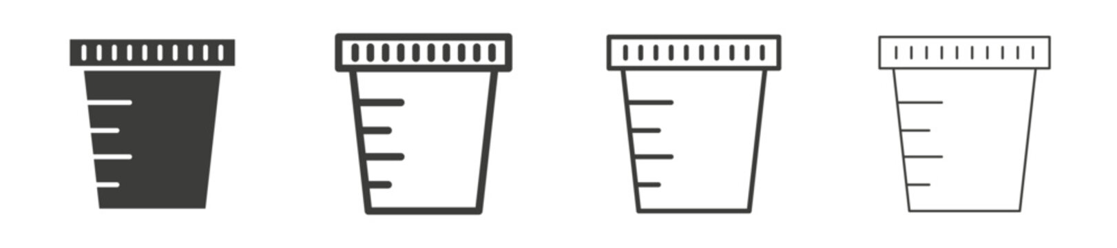 Urine icon collection on white background