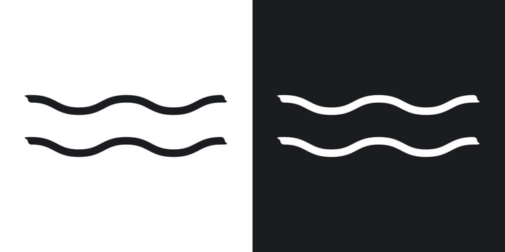 Approximately equal icons vectors in solid black and white style