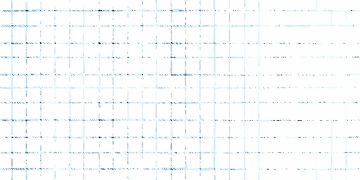 Blue grid pattern on white background hand drawn style illustration