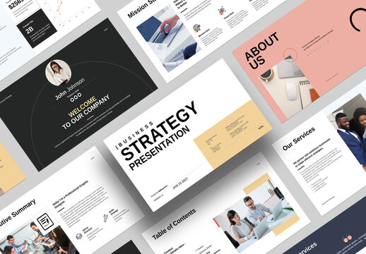 Business Strategy Presentation Layout