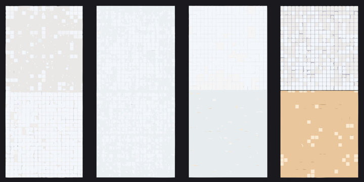 Graph paper patterns with varying densities and color gradients