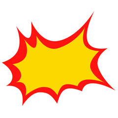 Fototapeta premium Comic book speech bubble