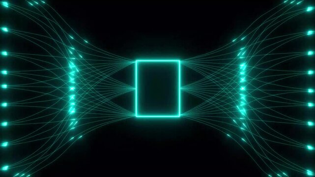 This conceptual video illustrates the flow of vast information, complex algorithms, and interconnected systems, symbolizing advanced technology 4k animation video.