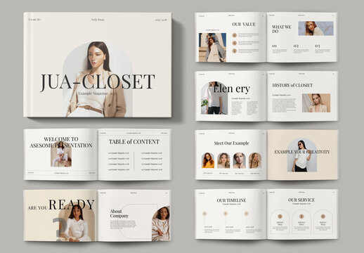 Jua Closet Minimal Templates Layout