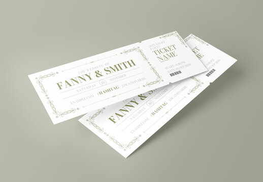 Wedding Party Ticket