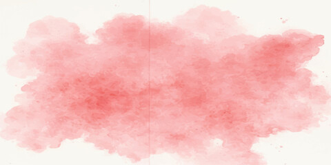 Obraz premium Abstract red watercolor splash texture resembling a cloud or a smoke cloud, perfect for backgrounds and graphic design elements.