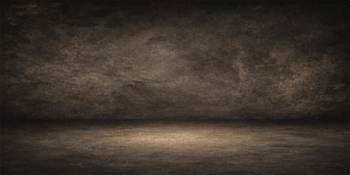 A textured, grunge-style background with a dimly lit floor and wall creates a dramatic, atmospheric setting perfect for product display or artistic composition.