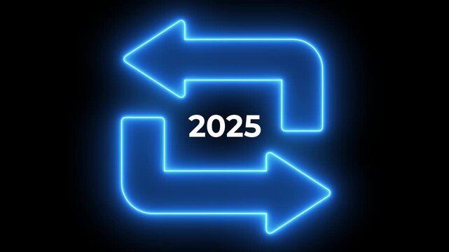 2025 Review concept.  achievements, Year Recap, Business Goals and Plans, Lessons Learned, Market Shifts. 4k video. 