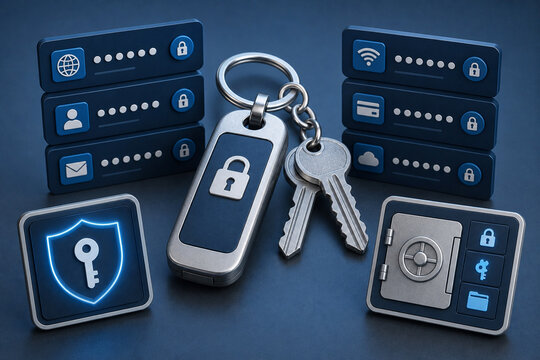 Password manager keychain security