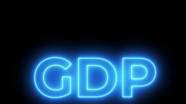 GDP growth concept,  gross domestic product. 4k video. 