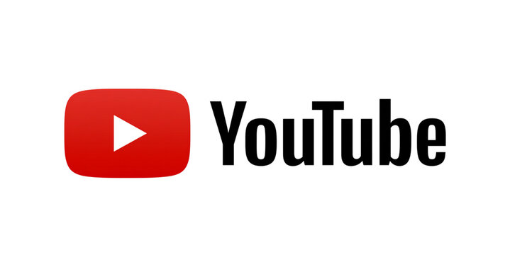 Youtube corporate logo vector graphic for digital media news.