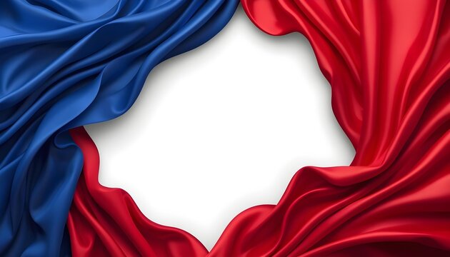3D abstract blue red flag background Haiti