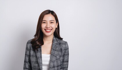 Fototapeta premium 笑顔の日本人女性