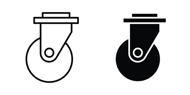 Cart trolley wheel icon. Symbols for Graphic Designs