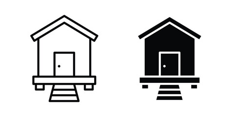 Chicken coop icon. Symbols for Graphic Designs © Dan