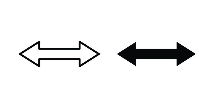Double arrow icon. Symbols for Graphic Designs