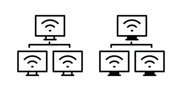 Local network icon. Symbols for Graphic Designs