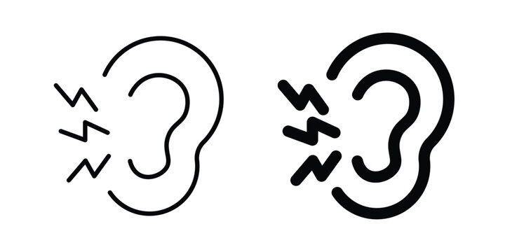 Otitis icon. Symbols for Graphic Designs