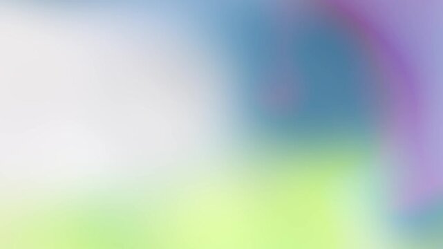 vibrant muted blue, pink, and soft green abstract gradient loop. smooth wavy fluid moving holographic background for creative presentation slides, website banners, and text overlays