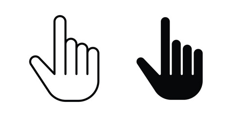 Fototapeta premium Pointing hand icon. Symbols for Graphic Designs