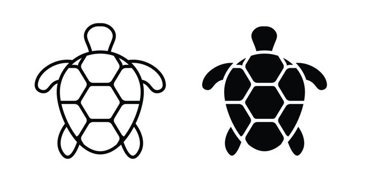 Sea turtle icon. Symbols for Graphic Designs