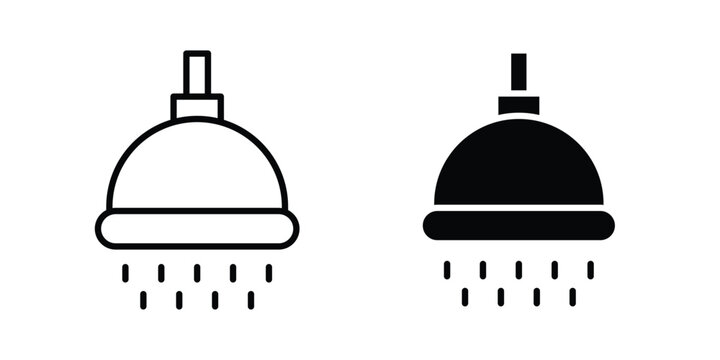 Shower head icon. Symbols for Graphic Designs