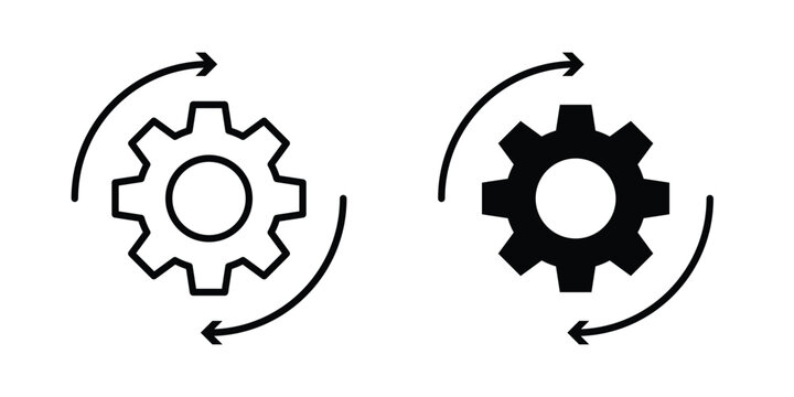 Workflow icon. Symbols for Graphic Designs