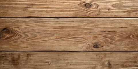 Naklejka premium Old brown wooden plank texture background with natural wood grain pattern
