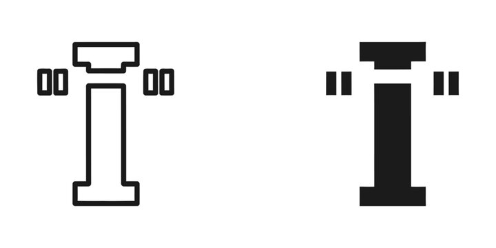 I beam text cursor icon set with insertion computer interface monochrome isolated software formatting
