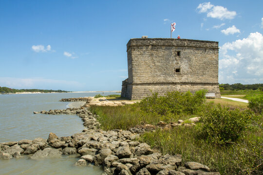 Historic Fort Matanzas on the Florida shoreline