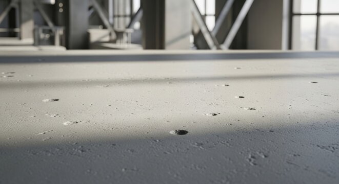 Industrial Concrete Floor with Specks.
