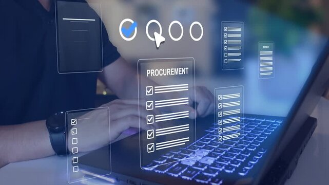 Procurement workflow documentation and efficiency in acquiring services. Includes contracts, purchase orders, bids,compliance records, helping organizations track costs.