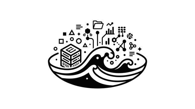 Digital Data Wave: Abstract Technology Concept