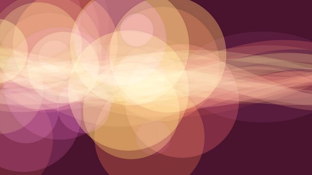 Vibrant abstract image featuring overlapping bokeh light spheres with smooth color gradients in pink, orange, and purple hues